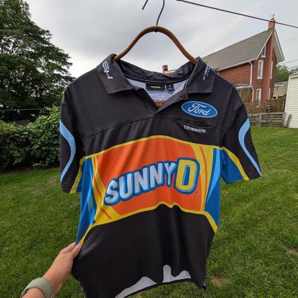 Stewart-Haas Racing Josh Berry SunnyD Ford Nascar Pit Crew Polo Shirt Mens M